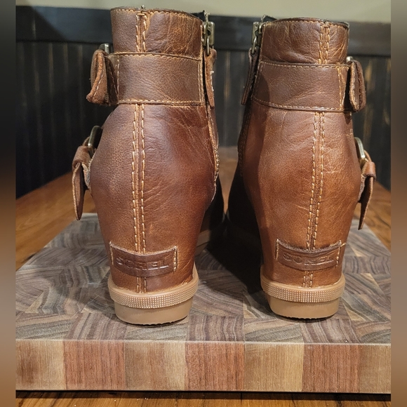 Sorel Joan of Arc Wedge Boots Brown size 9 - Picture 2 of 10